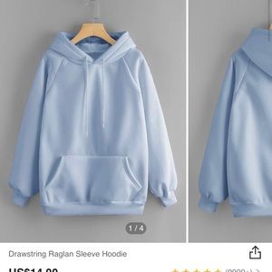 baby blue hoodie